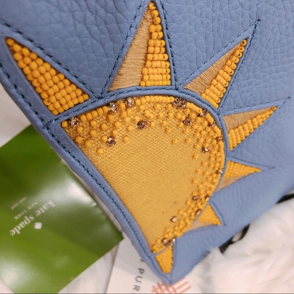 Kate Spade On Purpose Sun Mini Leather Wristlet - Picture 2 of 7